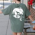 Boston Terrier And Moon Halloween Costume Dog Lover Women's Comfort Colors T-Shirt Back Print Moss