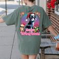 Boston Terrier Santa Claus Coffee Mug Merry Christmas Dogs Women's Comfort Colors T-Shirt Back Print Moss