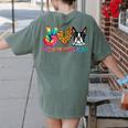 Peace Love Boston Terrier Tie Dye Dog Lover For Men Women Girls Kids Women's Comfort Colors T-Shirt Back Print Moss
