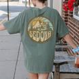 Sedona Arizona Nature Mountains Hiking Outdoors Women's Comfort Colors T-Shirt Back Print Moss