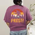 Bigfoot Sasquatch Prost Retro Bavarian Oktoberfest Men Women Women's Comfort Colors T-Shirt Back Print Berry