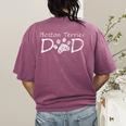 Boston Terrier Dad Dog Breed Daddy Owner Puppy Father Papa Men Women Women's Comfort Colors T-Shirt Back Print Berry