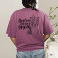 Boston Terrier Dog Bostie Mom Idea For Women Women's Comfort Colors T-Shirt Back Print Berry