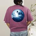 Boston Terrier Dog Moon Dog Mom Dad Women Men Dog Lovers Women's Comfort Colors T-Shirt Back Print Berry