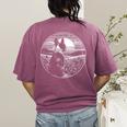 Boston Terrier Dog Nature Scene Graphic Art Men Women Girls Kids Women's Comfort Colors T-Shirt Back Print Berry