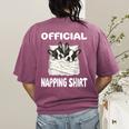 Boston Terrier Dog Official Sleepshirt Pajamas Nightgown For Men Women Kids Women's Comfort Colors T-Shirt Back Print Berry