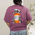 Boston Terrier Happy Pills T-Shirt Women's Comfort Colors T-Shirt Back Print Berry