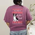 Boston Terrier Mom American Gentleman Dog Lover Mother's Day Women's Comfort Colors T-Shirt Back Print Berry