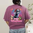 Boston Terrier Santa Claus Coffee Mug Merry Christmas Dogs Women's Comfort Colors T-Shirt Back Print Berry