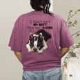 Boston Terrier Shirt I Didn't Fart My Butt Blew You A Kiss Women's Comfort Colors T-Shirt Back Print Berry