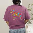 Boston Terrier Tacos Mexican Cinco De Mayo Taco Women's Comfort Colors T-Shirt Back Print Berry