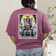 Boston Terrier Tarot Card Dog Women's Comfort Colors T-Shirt Back Print Berry