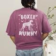 Boxer Dog Mama Halloween Women's Comfort Colors T-Shirt Back Print Berry