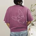 Dog American Hairless Terrier Women's Comfort Colors T-Shirt Back Print Berry