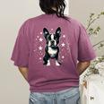 Dog Boston Terrier For Men Women Women's Comfort Colors T-Shirt Back Print Berry