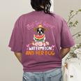 This Girl Loves Watermelon And Her Boston Terrier Dog Mother Women's Comfort Colors T-Shirt Back Print Berry