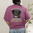 Labrador Retriever Lab Professional Human Trainer Women's Comfort Colors T-Shirt Back Print Berry