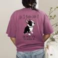 Life Is Better With A Boston Terrier Dog For Lover Women's Comfort Colors T-Shirt Back Print Berry