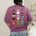 Pig Spooky Ghost Witch Boo-Jee Horror Pumpkin Pig Halloween Women's Comfort Colors T-Shirt Back Print Berry