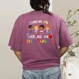 Teacher Shirt I Love My Job For All The Little Reasons Women&#x27;s Comfort Colors T-Shirt Back Print Berry