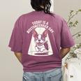 Today Is A Boston Terrier Day Cute Dog Lover Cartoon Women's Comfort Colors T-Shirt Back Print Berry
