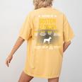 Anatomy Of Boston Terrier Dog Lover Women's Comfort Colors T-Shirt Back Print Mustard