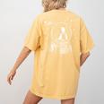 Astronaut Boston Terrier Space Galaxy Dog Lovers Women's Comfort Colors T-Shirt Back Print Mustard