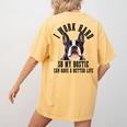Bostie Mama Dog Dad Boston Terrier For Men Women Women's Comfort Colors T-Shirt Back Print Mustard