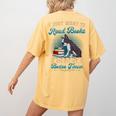 Boston Terrier American Gentleman Bibliophile Book Lover Women's Comfort Colors T-Shirt Back Print Mustard
