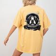 Boston Terrier Astronaut Shirt Spaceman Dog Space Lover Women's Comfort Colors T-Shirt Back Print Mustard