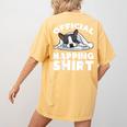 Boston Terrier Dog Official Sleeping Shirt Men Women Kids Women's Comfort Colors T-Shirt Back Print Mustard