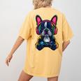 Boston Terrier Lovers Gaming Headphones Boston Terrier Women's Comfort Colors T-Shirt Back Print Mustard