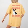 Boston Terrier Mom American Gentleman Dog Lover Mother's Day Women's Comfort Colors T-Shirt Back Print Mustard