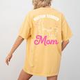 Boston Terrier Mom Women's Comfort Colors T-Shirt Back Print Mustard