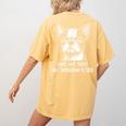 Boston Terrier Nope Not Today Not Tomorrow Either Sarcastic Women's Comfort Colors T-Shirt Back Print Mustard