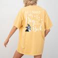 Boston Terrier Reading Books Love My Dog Men Women Kids T-Shirt Women's Comfort Colors T-Shirt Back Print Mustard
