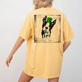 Cool Saint Patrick's Boston Terrier T Shirt For Dogs Lovers Women's Comfort Colors T-Shirt Back Print Mustard