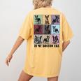 Funny Boston Terrier Quote In My Boston Terrier Era Cool Dog Men Women Women's Comfort Colors T-Shirt Back Print Mustard
