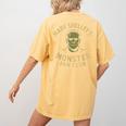 Mary Shelley's Monster Fan Club Gothic Horror Parody Women's Comfort Colors T-Shirt Back Print Mustard