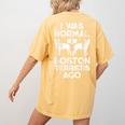 I Was Normal 2 Boston Terriers Ago Dog Lover For Men Women Girls Kids Women's Comfort Colors T-Shirt Back Print Mustard