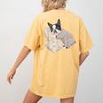 Sleepy Boston Terrier Pajama Men Women Kids Women's Comfort Colors T-Shirt Back Print Mustard