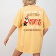 Watch Christmas Movies With My Boston Terrier Bostie Women's Comfort Colors T-Shirt Back Print Mustard