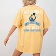 Water Polo Because It's Fun To Drown Your Friends Waterpolo Women's Comfort Colors T-Shirt Back Print Mustard