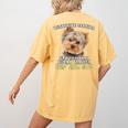 Yorkshire Terrier Yorkie Dog Professional Human Trainer Women's Comfort Colors T-Shirt Back Print Mustard