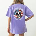 Boston Bull Terrier Men Boston Terrier Dog Dad Women's Comfort Colors T-Shirt Back Print Violet
