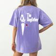 Boston Terrier Dad The DogFather Shirt Boston Terrier Women's Comfort Colors T-Shirt Back Print Violet