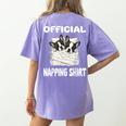 Boston Terrier Dog Official Sleepshirt Pajamas Nightgown For Men Women Kids Women's Comfort Colors T-Shirt Back Print Violet