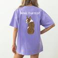 Boston Terrier Who Farted Women's Comfort Colors T-Shirt Back Print Violet