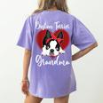 Boston Terrier Grandma Dog Owner Boston Terrier For Men Women Women's Comfort Colors T-Shirt Back Print Violet