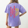 Boston Terrier Mom Dad Dog Lover Owner Women Men Women's Comfort Colors T-Shirt Back Print Violet